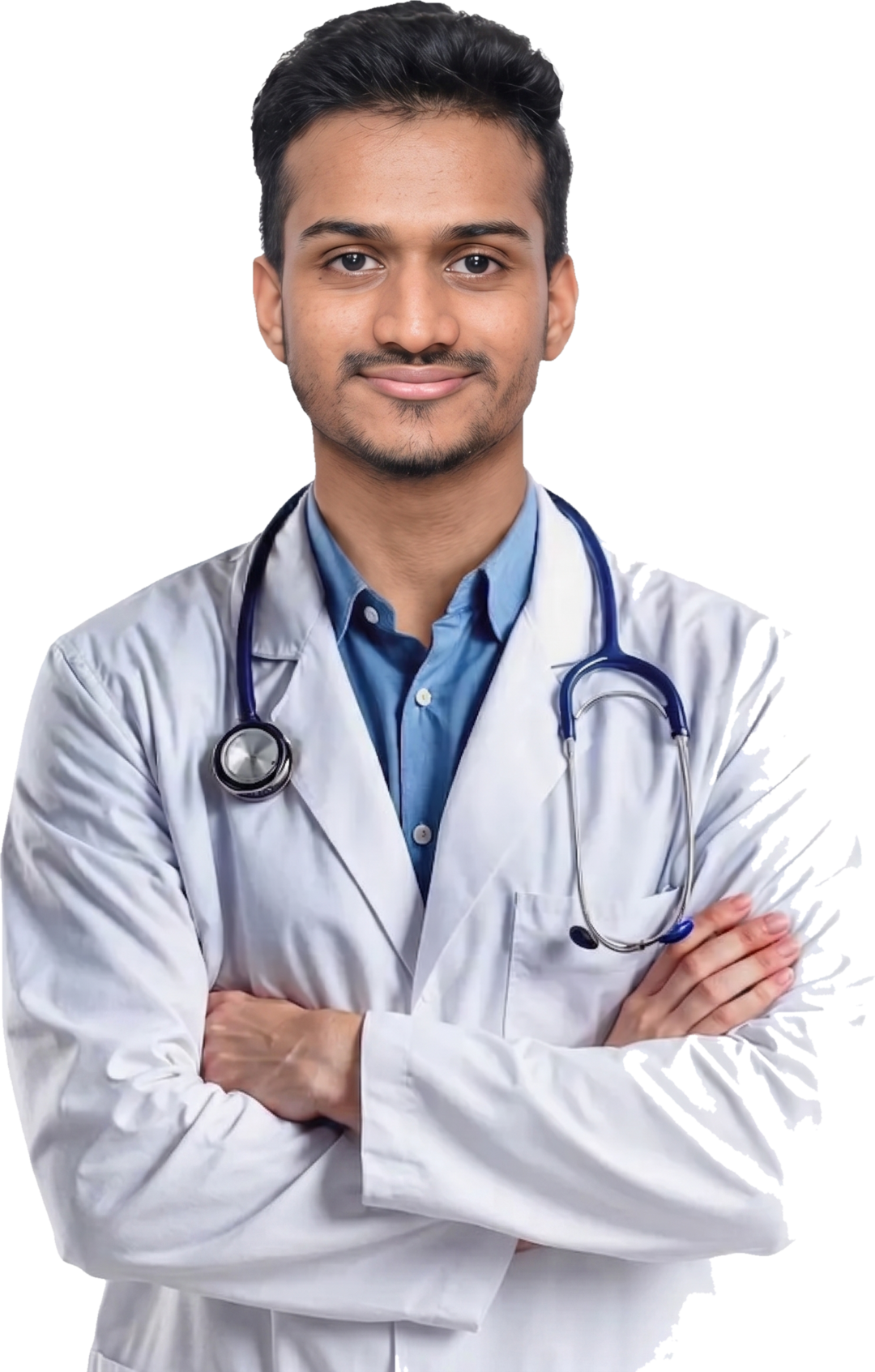 Dr. Curt Coutinho — physician in white coat with stethoscope